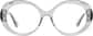 Front view of Oval Glasses 4475712 in Gray thumbnail