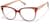 Angle view of Cat-Eye Glasses 4475818 in Red thumbnail