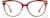 Front view of Cat-Eye Glasses 4475818 in Red thumbnail
