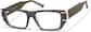 Angle view of Geometric Glasses 4476012 in Gray thumbnail