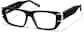 Angle view of Geometric Glasses 4476021 in Black thumbnail