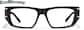 Front view of Geometric Glasses 4476021 in Black thumbnail