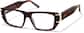 Angle view of Geometric Glasses 4476025 in Tortoiseshell thumbnail
