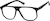 Angle view of Aviator Glasses 4476121 in Black thumbnail