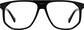 Front view of Aviator Glasses 4476121 in Black thumbnail