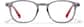 Front view of Kids' Square Glasses 4476212 in Gray thumbnail