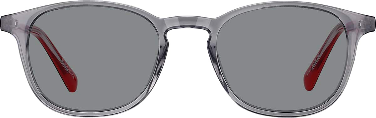 ZEAL kaori BOYS＆GIRLS Gray Kids' Square Glasses #4476212 | Zenni Optical