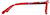 Side view of Kids' Square Glasses 4476218 in Red thumbnail