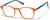 Angle view of Kids' Square Glasses 4476242 in Orange thumbnail