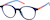 Angle view of Round Glasses 4476316 in Blue thumbnail