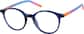 Angle view of Round Glasses 4476316 in Blue thumbnail