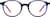 Front view of Round Glasses 4476316 in Blue thumbnail