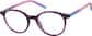 Angle view of Round Glasses 4476317 in Purple thumbnail