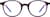 Front view of Round Glasses 4476317 in Purple thumbnail