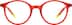 Round Glasses 4476318 in Red