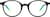 Front view of Round Glasses 4476321 in Black thumbnail