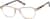 Angle view of Oval Glasses 4476415 in Brown thumbnail