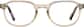 Front view of Oval Glasses 4476415 in Brown thumbnail