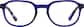 Front view of Oval Glasses 4476416 in Blue thumbnail