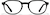 Front view of Oval Glasses 4476421 in Black thumbnail