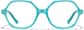 Front view of Geometric Glasses 4476516 in Blue thumbnail