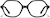 Front view of Geometric Glasses 4476521 in Black thumbnail