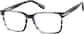 Angle view of Rectangle Glasses 4476612 in Gray thumbnail
