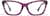 Front view of Cat-Eye Sunglasses 4476717 in Purple thumbnail
