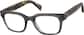 Angle view of Rectangle Glasses 4476812 in Gray thumbnail