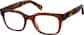 Angle view of Rectangle Glasses 4476815 in Brown thumbnail