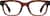 Front view of Rectangle Glasses 4476815 in Brown thumbnail