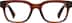 Rectangle Glasses 4476815 in Brown