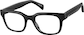 Angle view of Rectangle Glasses 4476821 in Black thumbnail