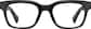 Front view of Rectangle Glasses 4476821 in Black thumbnail
