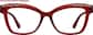 Front view of Luminous Glasses 4477918 in Red thumbnail