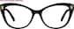 Front view of Opulence Glasses 4478021 in Black thumbnail