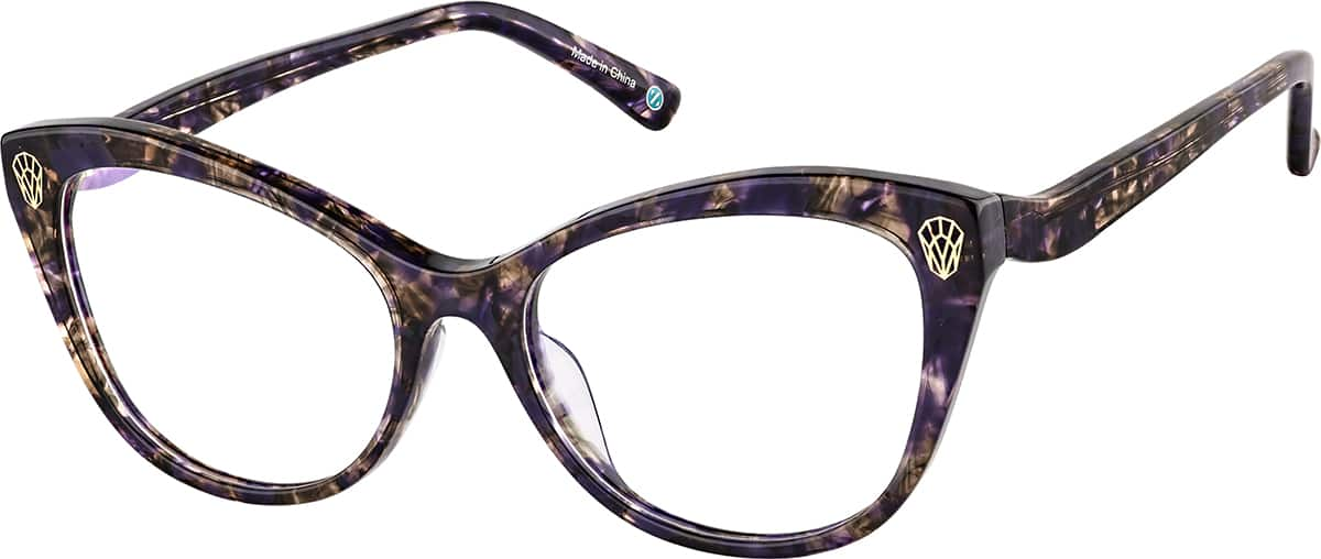 Angle view of Opulence 4478039 in Purple Tortoiseshell