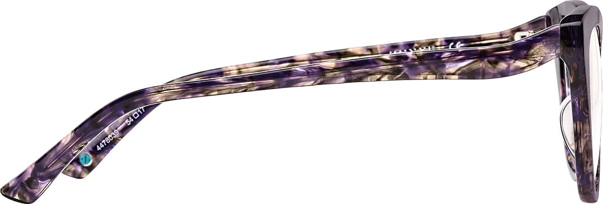 Side view of Opulence 4478039 in Purple Tortoiseshell