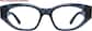Front view of Rising Glow Glasses 4478216 in Blue thumbnail