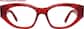 Front view of Rising Glow Glasses 4478218 in Red thumbnail