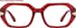 Front view of Renewal Glasses 4478318 in Red thumbnail