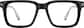 Front view of Square Glasses 4478421 in Black thumbnail