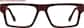 Front view of Wise Whisper Glasses 4478518 in Red thumbnail