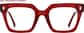 Front view of Golden Horizon Glasses 4478618 in Red thumbnail