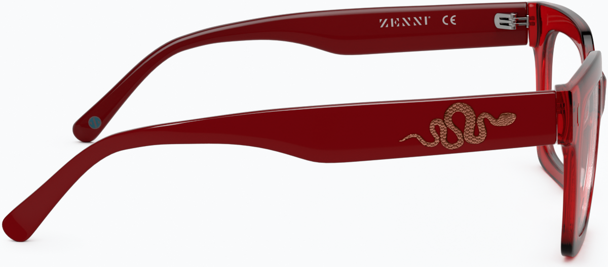 Side view of Golden Horizon Glasses 4478618 in Red thumbnail