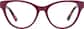 Front view of Cat-Eye Glasses 4478717 in Purple thumbnail