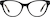 Front view of Cat-Eye Glasses 4478721 in Black thumbnail