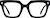 Front view of Square Glasses 4478821 in Black thumbnail