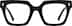 Square Glasses 4478821 in Black