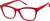 Angle view of Cat-Eye Glasses 4478918 in Red thumbnail